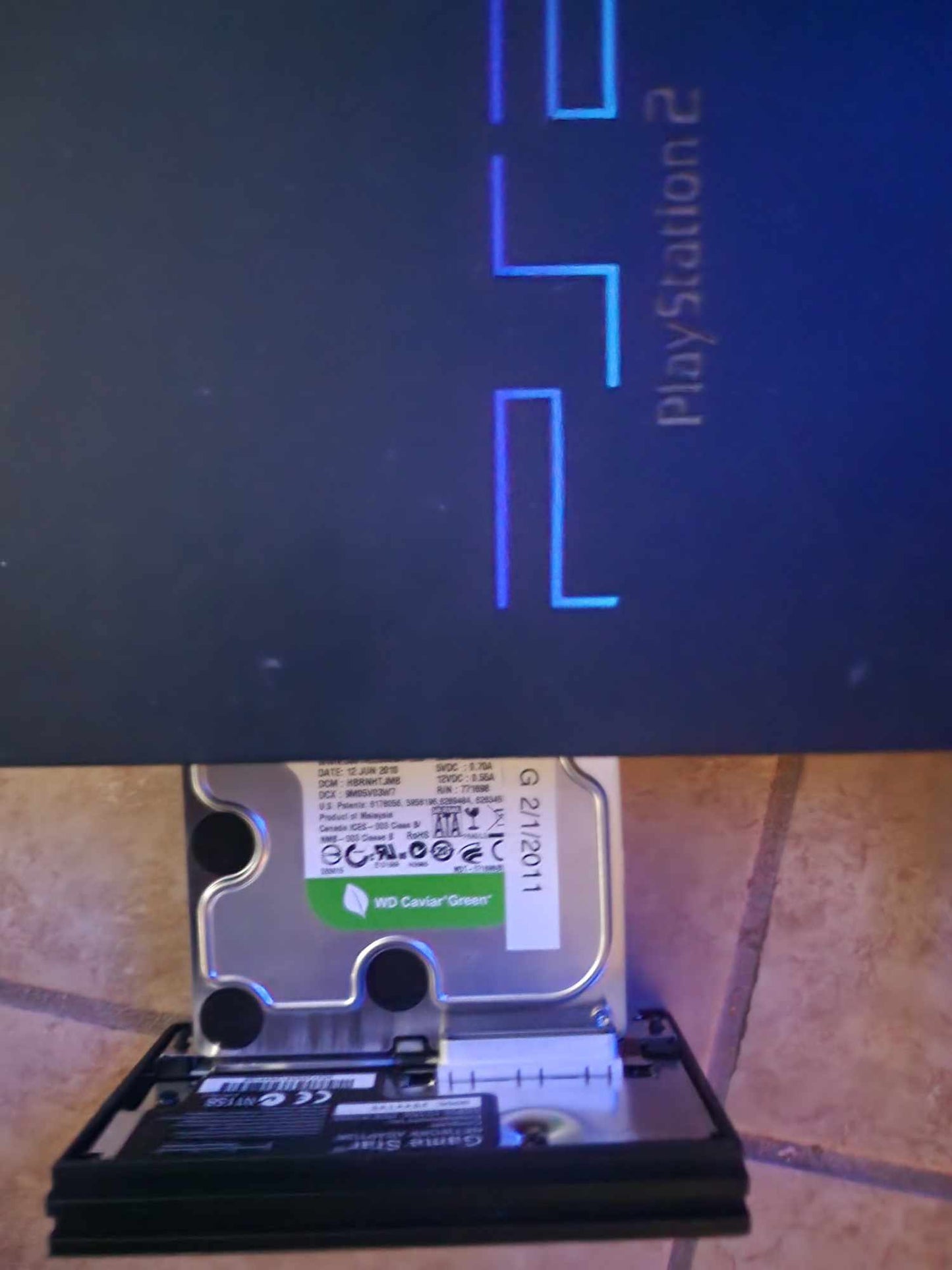 PS2 Sata Apadpter & 2tb HDD